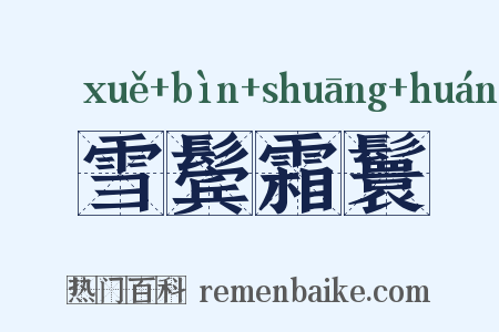 雪鬓霜鬟是什么意思的图片